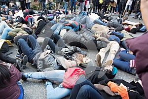 Die In Black Lives Matter Protest