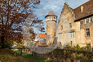 The Diebsturm in Michelstadt on a sunny day