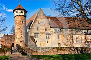 Diebsturm Thief`s tower in Michelstadt, Germany