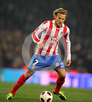 Diego Forlan of Atletico Madrid