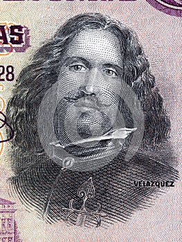 Diego Velazquez a portrait from old Spanish money