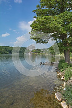 Diekseepromenade in Malente,Holstein Switzerland,Schleswig-Holstein,Germany