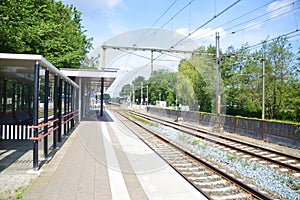 Diemen Centrum Train Station At The Netherlands