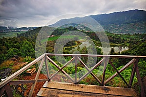 Dieng Highland Telaga Warna Greenish Sulphuric Lake