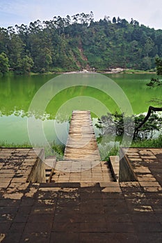 Dieng Highland Telaga Warna Greenish Sulphuric Lake