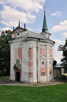 Dienzenhofer - Church sv. Magdalene at Skalka photo