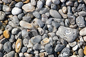 Dieppe, the pebbles of the beach Seine-Maritime France