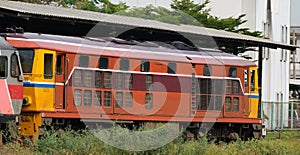 Diesel electric locomotive on a shunting line