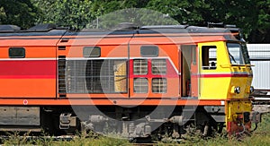 Diesel electric locomotive on a shunting line