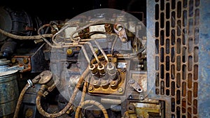 diesel engine on electric generator