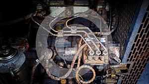 diesel engine on electric generator