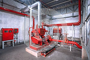 Diesel engine fire pump controller systems in industrial plants.