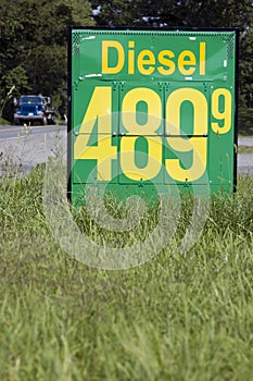 Diesel fuel price.