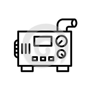 diesel generator icon isolated on white background