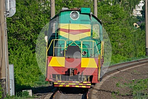 Diesel loco on the track