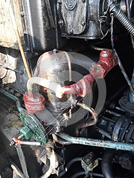 Diesel locomotive fuel system. mainline diesel locomotive repair
