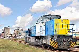 Diesel locomotive on industry location