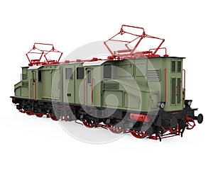 Diesel Locomotive Train Isolated