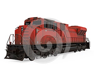 Diesel Locomotive Train Isolated