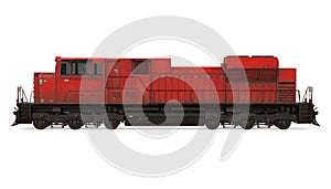 Diesel Locomotive Train Isolated