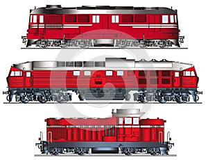 Diesel Locomotives vector photo