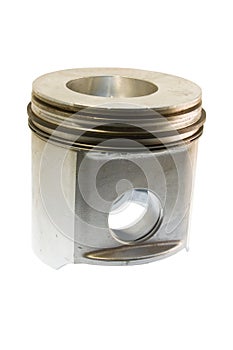 Diesel piston on white