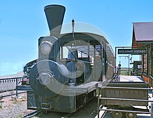 Diesel Powered Locomotive At Goldfield Ghost Town