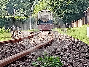Diesell railway in scholl of transportaion photo