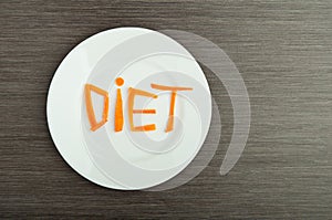 Diet concept. design food.