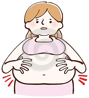 diet female fat illustration