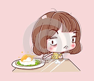 Diet girl and character design