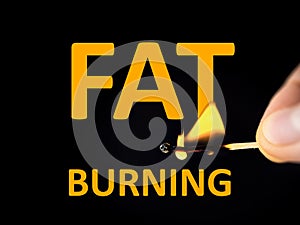Diet, healthy eating and weigh loss concept. Fat burning
