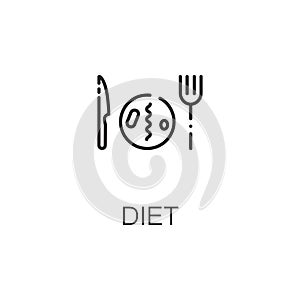 Diet icon or logo for web design