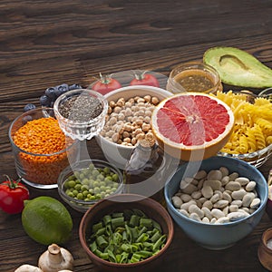Diet, ingredients healthy, seasonal vegetables, yellow paper, seasonal, healthy vegetarian, fresh products
