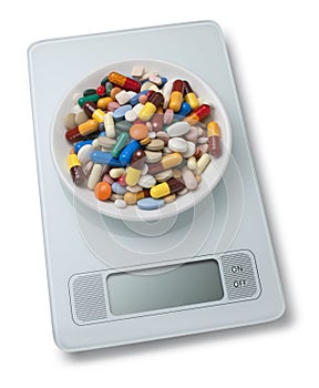 Pilulky meradlo hmotnosť 