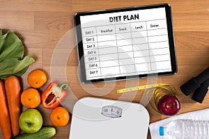 DIET PLAN healthy eating, dieting, slimming and weigh loss conce