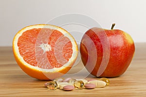 Dietary supplement vs fruits