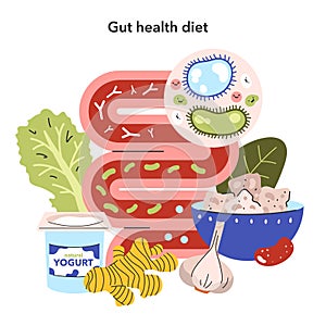 Dietary Trends. Flat Vector Illustration