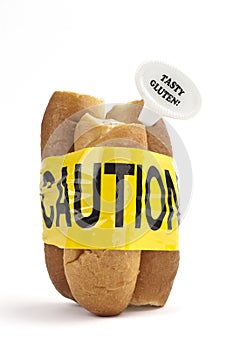 Dietary warning or gluten/wheat allergy warning photo