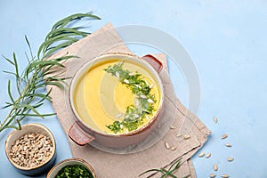 Dietetic Smooth Creamy Highly and Seasoned Soup