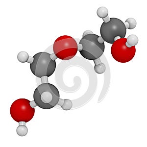 Diethylene glycol chemical solvent molecule. Highly toxic. Used as adulterant in wine, syrups and counterfeit drugs.