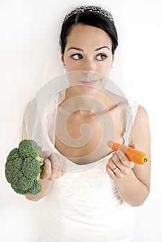 Dieting bride photo