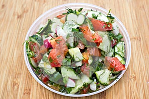 Dieting healthy salad