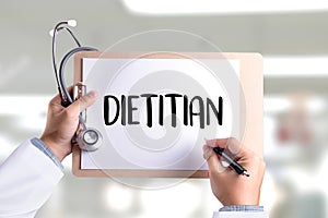 DIETITIAN and Nutritionist doctor or dietitian and dietitian pro
