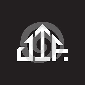 DIF letter logo design on black background. DIF creative initials letter logo concept. DIF letter design