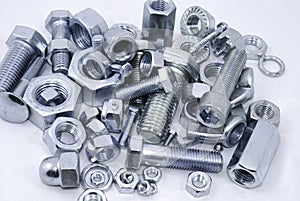 Diferent nuts and bolts
