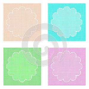 Difference color Baby Pattern kawaii cute sweeties color background vector illustration