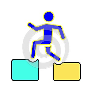 Difference, difficulties, disjunction icon