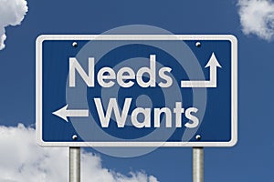 Difference between Needs and Wants