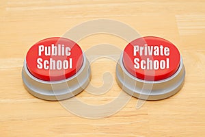 The difference between public school and private school